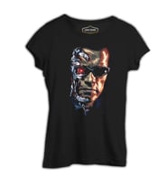 Terminatör Siyah Kadın Tshirt