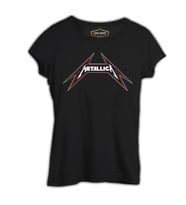 Metallica - Logo Siyah Kadın Tshirt