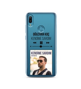 Oğuzhan Koç Mp3 Tasarımlı Süper Şeffaf Silikon Telefon Kılıfı Huawei Y6 Prime (2