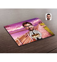 BK Gift Kişiye Özel Erkek Doğum Günü Karikatürlü Ahşap Puzzle-4