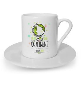 BK Gift Kişiye Özel En İyi Sınıf Öğretmeni Türk Kahvesi Fincanı  3
