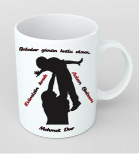 Babalar Günü İçin Hediye Kupa Bardak Kişiye Özel Hediye RB7