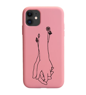 Iphone 11 Çizgi Tasarımlı Pudra Lansman Telefon Kılıfı