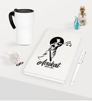 BK Gift Kişiye Özel Avukat Temalı Beyaz Defter Kalem ve Termos Mug Seti - 15 (Model 1)