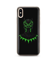 Black Panter Tasarım Süper Şeffaf Silikon Telefon Kılıfı İphone XS
