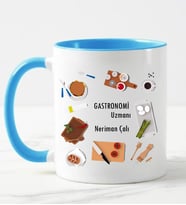 Gastronomi Uzmanı Kupa Bardağı  Mavi
