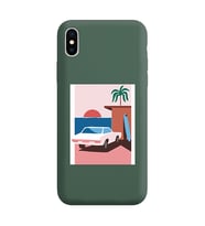 Koyu Yeşil Lansman Telefon Kılıfı Iphone XS