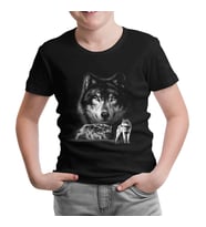 Kurt Siyah Çocuk Tshirt