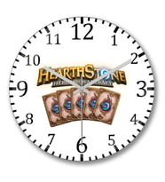 Hearthstone Duvar Saati Bombeli Gercek Cam