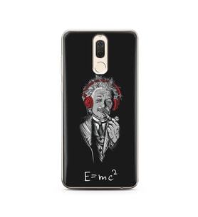 Einstein Tasarım Süper Şeffaf Silikon Telefon Kılıfı Huawei Mate 10 Lite 