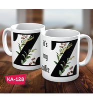 Z Harf Baskılı Hediyelik Kahve Kupa Bardak