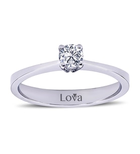 Lova H Renk 0,23 Karat Pırlanta Tektaş Yüzük - 1030062