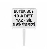 Açılı Saplamalı Plastik Fiyat Etiketlliği Büyük Boy 10 Ad.Beyaz