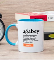 Ağabey Kelime Anlamı Renkli Kupa Bardak