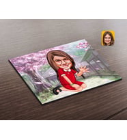 BK Gift Kişiye Özel Kız Çocuk Karikatürlü Ahşap Puzzle-2