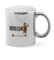 BK Gift Kişiye Özel Mesleki Davulcu Krom Kupa Bardak  1