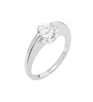 Starlight Diamond Pırlanta Montür Elmas Görünüm 925 Ayar Gümüş Bayan Tektaş Yüzük (Çok Renkli)