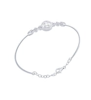 Diamond Line-Gülaylar Altın 14 Ayar Baget Taşlı Bilezik