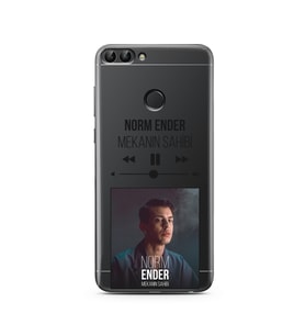 Norm Ender Mp3 Tasarımlı Süper Şeffaf Silikon Telefon Kılıfı Huawei P Smart 