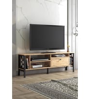 Wood'n Love Hera 140 Cm Tv Ünitesi - Atlantik Çam / Siyah