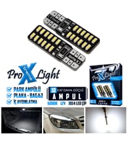T10 Dipsiz W5W CANBUS 24 Ledli Park Plaka Ampülü ( 2 Adet ) (Beyaz)