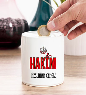 Hakim Turuncu Kişiye Özel Kumbara