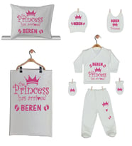 Pia Baby GL 1906-06 İsme Özel Yastık Battaniye Zıbın Set