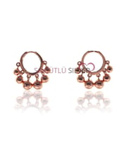 Söğütlü Silver Shakira Modeli Rose  Küpe