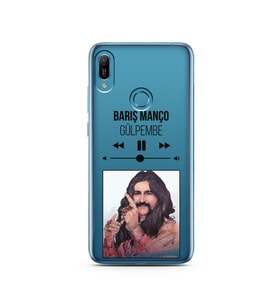 Barış Manço Mp3 Tasarımlı Süper Şeffaf Silikon Telefon Kılıfı Huawei Y6 Prime (2