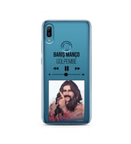 Barış Manço Mp3 Tasarımlı Süper Şeffaf Silikon Telefon Kılıfı Huawei Y6 Prime (2