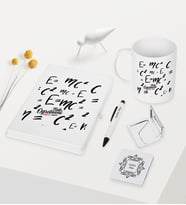 BK Gift Kişiye Özel Fizik Öğretmeni Temalı Beyaz Defter Kalem Kupa Ayna Seti