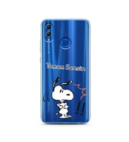 Snoopy Tasarımlı Süper Şeffaf Silikon Telefon Kılıfı Huawei Honor 10 Lite 