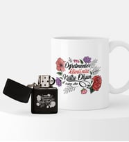 BK Gift Kişiye Özel Öğretmenler Günü Temalı Çakmak ve Kupa Seti - 5