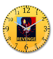 Berserk Revenge Duvar Saati Bombeli Gercek Cam