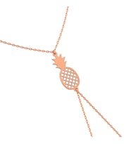 Sade Ananas Rose Gümüş Şahmeran