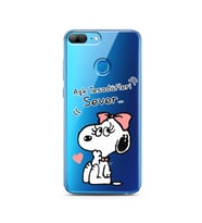Snoopy Tasarımlı Süper Şeffaf Silikon Telefon Kılıfı Huawei Honor 9 Lite 