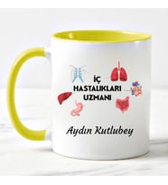 İç Hastalıkları Uzmanı Kupa Bardağı Sarı