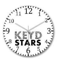 Keyd Stars 2017 Duvar Saati Bombeli Gercek Cam