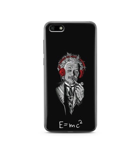 Einstein Tasarım Süper Şeffaf Silikon Telefon Kılıfı Huawei Y5 2018