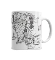 Yüzüklerin Efendisi Lord Of The Rings orta Dünya Haritası Kupa