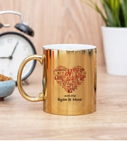Love Tasarım Hediyelik Gold Kupa Bardak