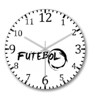 Futebol Duvar Saati Bombeli Gercek Cam