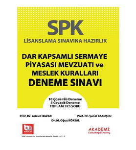 SPK Dar Kapsamlı Sermaye Piyasası Mevzuatı ve Meslek Kuralları Deneme