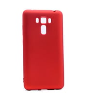 Asus Zenfone 3 Laser ZC551KL Lüks Rubber Mat Renkli Silikon Kılıf Bordo