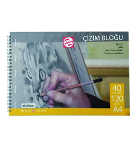 Talens Çizim Bloğu Spiralli 120g A4 40 Yaprak