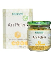 Aksuvital Saf Doğal Arı Poleni 100 Gr Cam Şişe
