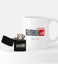 BK Gift Kişiye Özel Gümrük Müşaviri Temalı Çakmak ve Kupa Seti - 1
