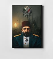 BK Gift Kişiye Özel Sultan Iı Abdülhamit Han Kanvas Tablo 50x70cm 3