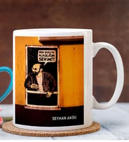 BK Gift Kişiye Özel Sosyal Alkolik Tasarımlı Beyaz Kupa Bardak
