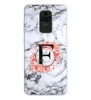 Mermer Çiçekli Harf Tasarım Süper Şeffaf Silikon Telefon Kılıfı Xiomai Redmi Not